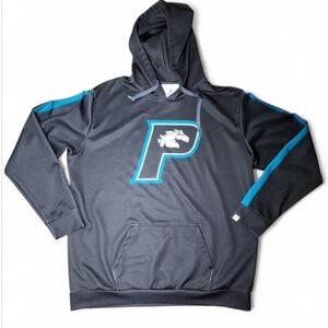 BSN Sports Men’s XL Lady Stallions Soccer Hoodie Black Blue Pullover Athletic